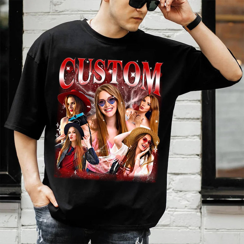 Custom Photo T-Shirt, Personalized Dog Shirts, Birthday Gift, Bachelorette TShirt