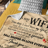Personalized Wife Blanket From Husband – Vintage Love Anniversary Gift