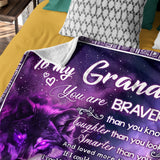 Personalized Grandson Blanket – Custom Name Gift from Grandma