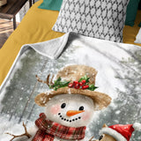 Merry Christmas Red Truck Blanket – Rustic Buffalo Plaid Holiday Throw (Copy)