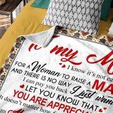 Personalized Mom Blanket From Son – Mother Son Appreciation Gift
