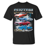 Custom Classic Car T-Shirt, Personalized Car Photo Vintage Shirts