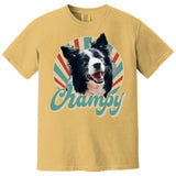 Custom Retro Pet Photo T-Shirt, Personalized Vintage Pet Portrait Tee with Name, Custom Dog or Cat Photo Gift