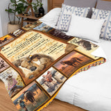 Personalized Daughter Blanket From Mom – Horse Lover Inspirational Gift