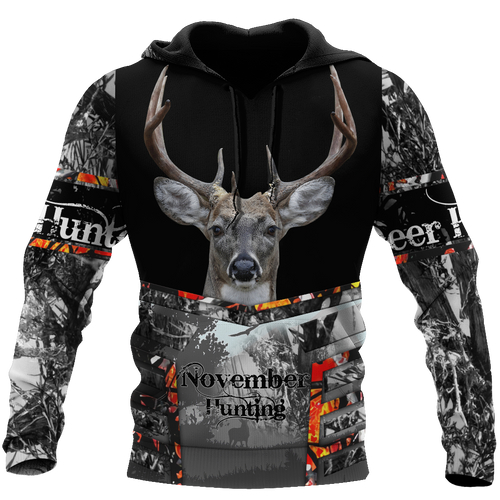 Hunting Gifts Deer Hunting Gifts November Deer Hunting All Over Printed Unisex Hoodie