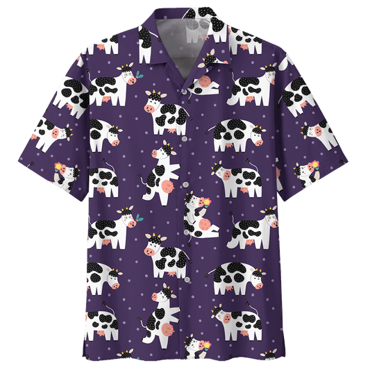 Cow  Purple Nice Design Unisex Hawaiian Shirt For Men And Women Dhc17063752