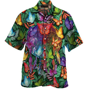 Butterfly Pattern   Colorful Unique Design Unisex Hawaiian Shirt For Men And Women Dhc17063898