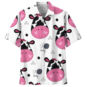 Cow  White Unique Design Unisex Hawaiian Shirt For Men And Women Dhc17063776