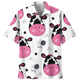 Cow  White Unique Design Unisex Hawaiian Shirt For Men And Women Dhc17063776
