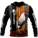 Premium White Rooster Camo All Over Print Unisex Hoodie