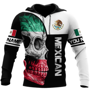 Unisex Hoodie All Over Print Skull Gifts Mexican Skull All Over Printed Personalized Unisex Hoodie