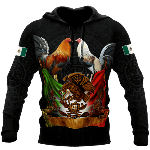 Rooster Mexico All Over Print Unisex Hoodie