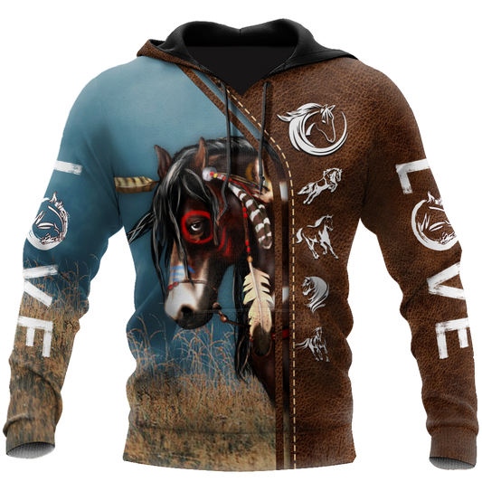 Native Horse American Paint Horse All Over Print Unisex Hoodie