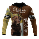Dog Gifts Premium Love Dog Chocolate Labrador Retriever Unisex Hoodie