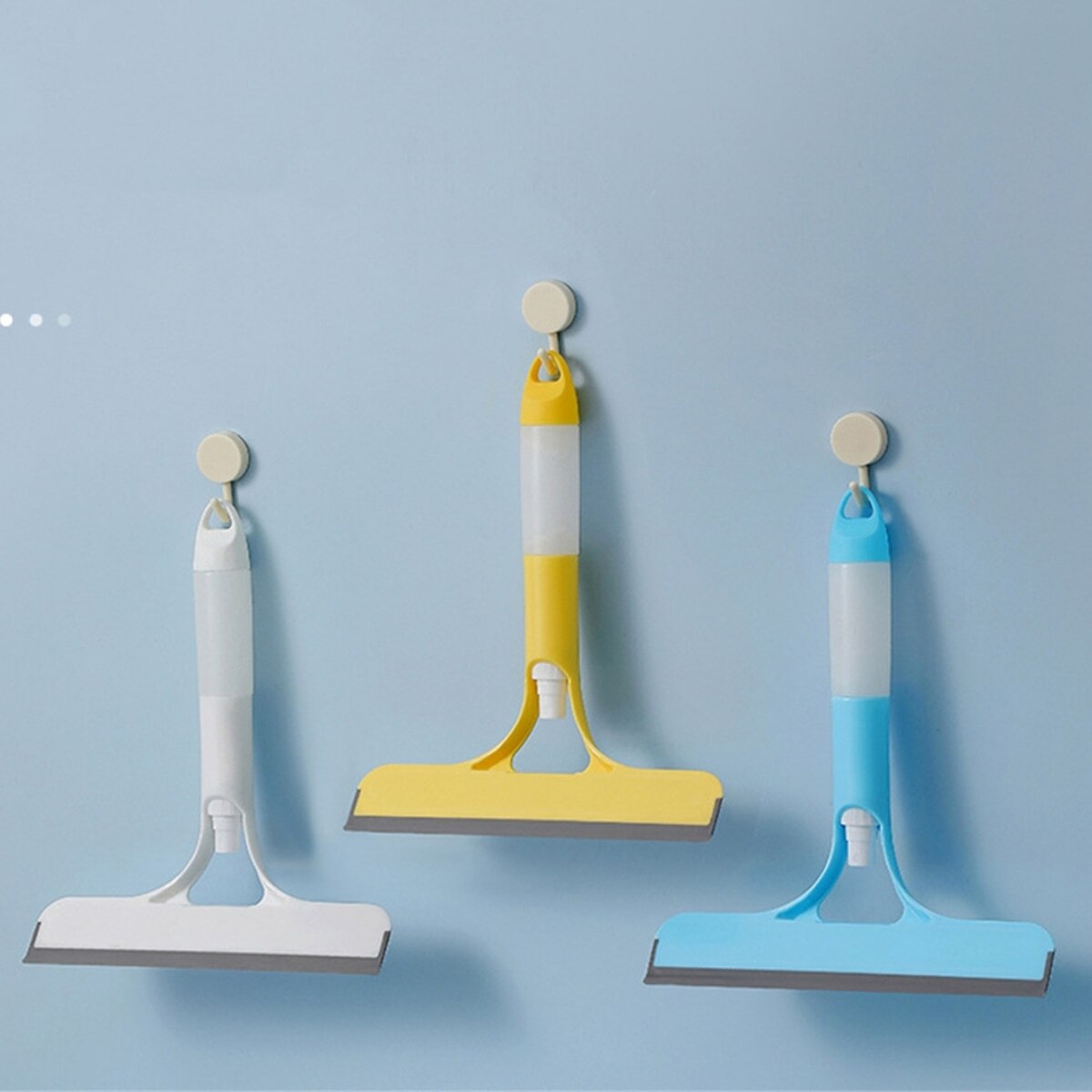 3 In 1 Window Glass Cleaning Brush Spray Glass Cleaner Bathroom Scraper Double-sided Sponge Brush Household Accessories