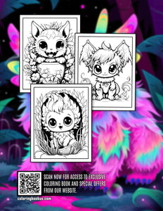 Adorable Creature 30 Pages Printable Coloring Book