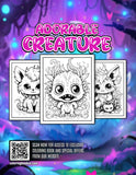 Adorable Creature 30 Pages Printable Coloring Book