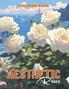 Aesthetic Roses 30 Pages Printable Coloring Book