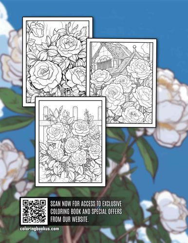 Aesthetic Roses 30 Pages Printable Coloring Book