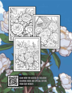 Aesthetic Roses 30 Pages Printable Coloring Book