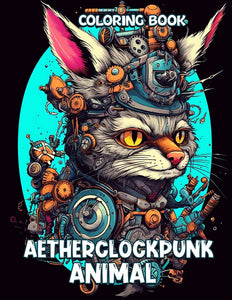 Aetherclockpunk Animals 30 Pages Printable Coloring Book