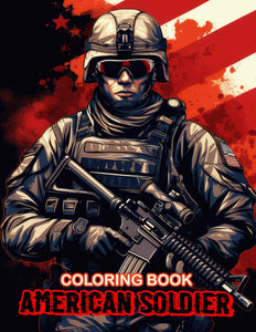 American Soldier 30 Pages Printable Coloring Book