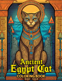 Ancient Egypt Cat 30 Pages Printable Coloring Book