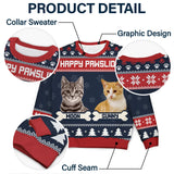 Custom Photo Feliz Navidog - Christmas Gift For Dog Lovers Cat Personalized Unisex Ugly Sweater