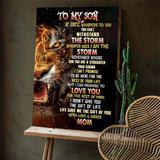 To My Son Canvas Wall Art, Inspirational Gift from Mom | Azhobbyshop