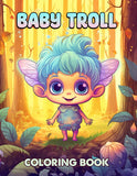 Baby Troll 30 Pages Printable Coloring Book