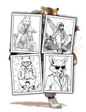 Badass Animals 30 Pages Printable Coloring Book