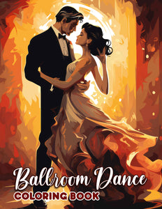 Ballroom Dance 30 Pages Printable Coloring Book