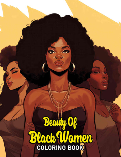 Beauty Of Black Women 30 Pages Printable Coloring Book