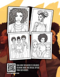 Beauty Of Black Women 30 Pages Printable Coloring Book