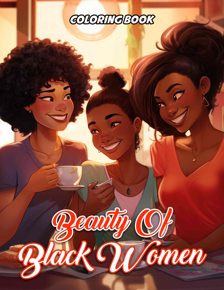 Beauty Of Black Women 30 Pages Printable Coloring Book