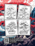 Bonsai 30 Pages Printable Coloring Book