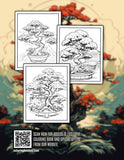 Bonsai 30 Pages Printable Coloring Book