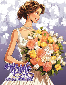 Bride Coloring Book 30 Pages Printable Coloring Book