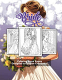 Bride Coloring Book 30 Pages Printable Coloring Book