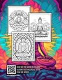 Buddhist 30 Pages Printable Coloring Book