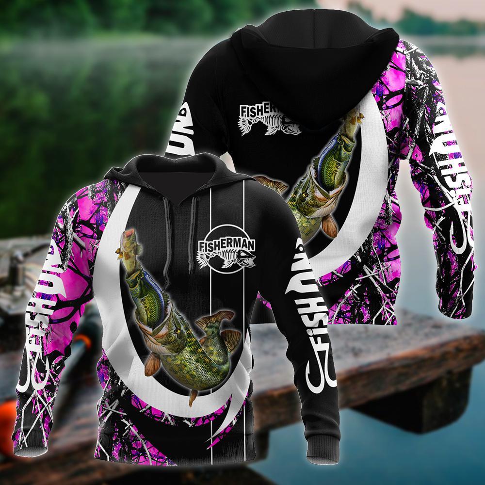 Fishing Gifts The Great Fish Eats The Small Country Girl Camo Hook Unisex Hoodie