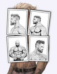 Body Tattoo Art For Men 30 Pages Printable Coloring Book