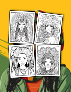 Afrocentric 30 Pages Printable Coloring Book