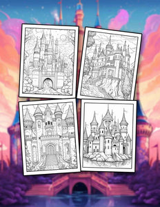 Magnificent Castle 30 Pages Printable Coloring Book