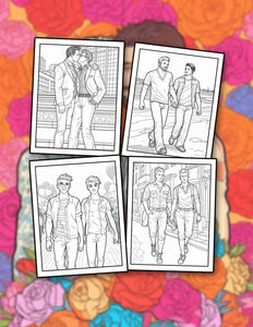 Gay Love 30 Pages Printable Coloring Book