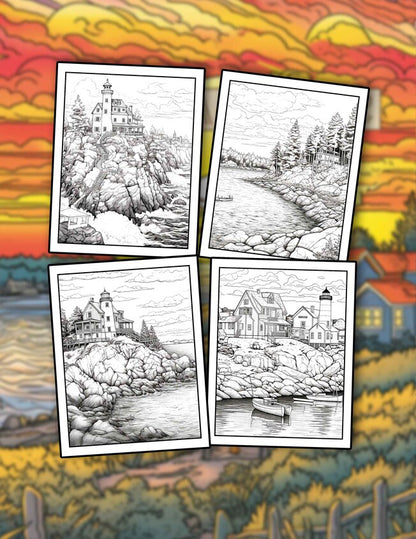 Coloring Maine 30 Pages Printable Coloring Book