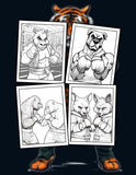 Animals Boxing 30 Pages Printable Coloring Book