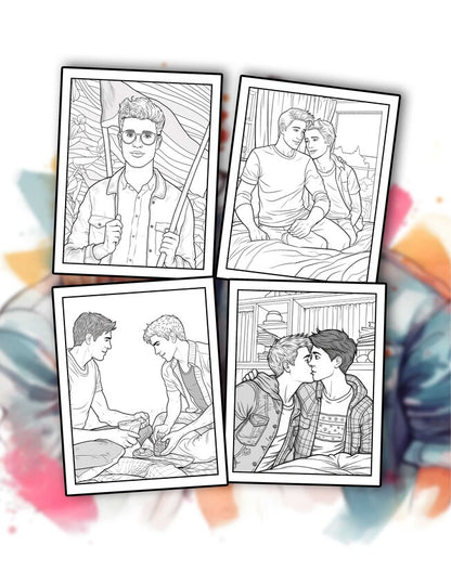 My Best Gay Friends 30 Pages Printable Coloring Book