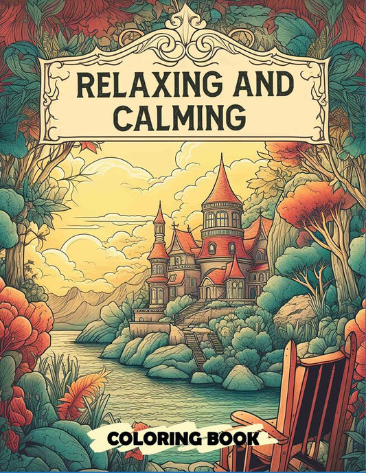 Relaxing and Calming 30 Pages Printable Coloring Book