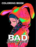 Bad Bunny Girl 30 Pages Printable Coloring Book